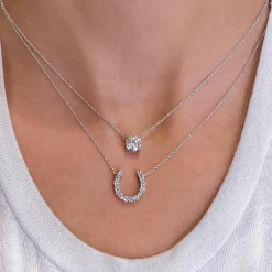 Round Solitaire Lab Grown Diamond Pendant