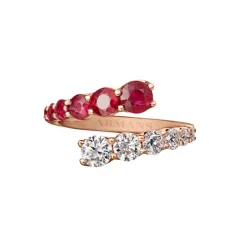 Ruby and Diamond Wrap Ring