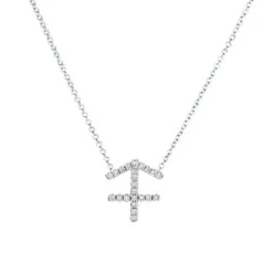 Sagittarius Diamond Zodiac Necklace