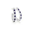 Sapphire Diamond Hoops