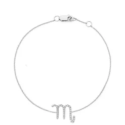Scorpio Diamond Zodiac Bracelet