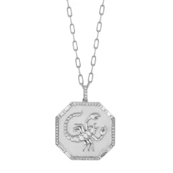 Scorpio Diamond Zodiac Necklace