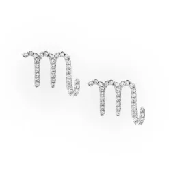Scorpio Diamond Zodiac Studs