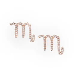 Scorpio Diamond Zodiac Studs