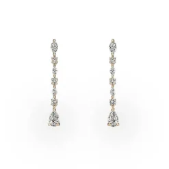 Serena Diamond Drop Earrings