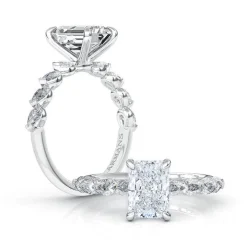 Shimmy Radiant Lab Grown Engagement Ring