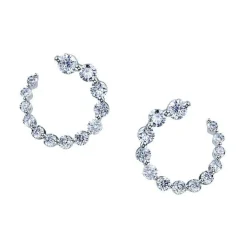 Small Frankie Diamond Hoops