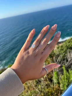Snow White Engagement Ring