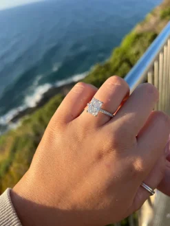 Snow White Engagement Ring