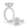 Snow White Lab Grown Engagement Ring