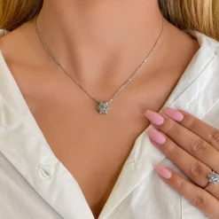 Snowflake Diamond Necklace