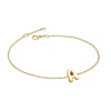 Solid Gold Bubble Initial Bracelet