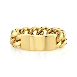 Solid Gold Custom Chain Link Ring