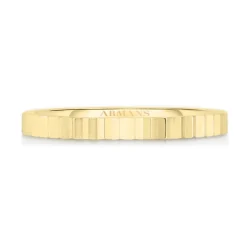 Solid Gold Fluted Ring