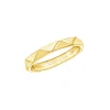 Solid Gold Geometric Ring