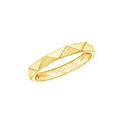 Solid Gold Geometric Ring