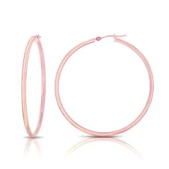 Solid Gold Hoop Earrings
