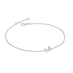 Solid Gold Initial Bracelet