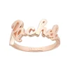 Solid Gold Name Ring