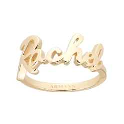 Solid Gold Name Ring