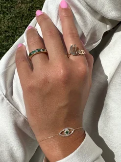 Solid Gold Name Ring