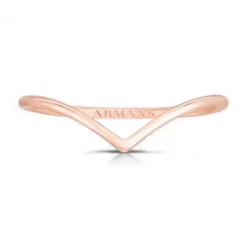 Solid Gold V Ring