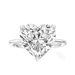 Solitaire Heart Engagement Ring