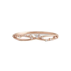 Spaced Diamond Infinity Ring