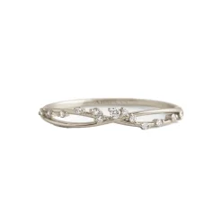 Spaced Diamond Infinity Ring