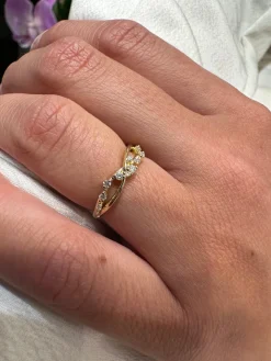 Spaced Diamond Infinity Ring