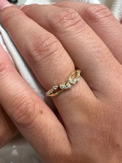 Spaced Diamond Infinity Ring