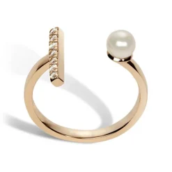 Split Pearl Ring