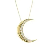 Starlit Moon Diamond Necklace