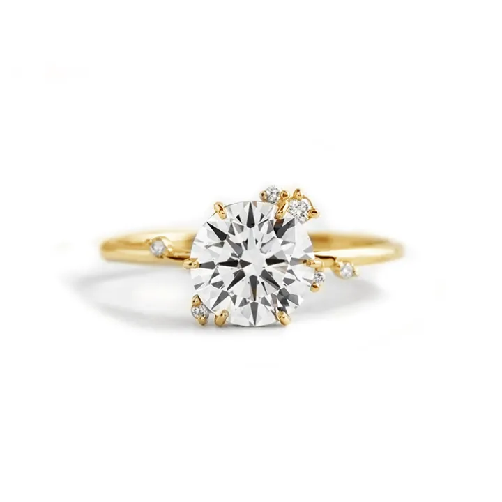 Starry Night Diamond Engagement Ring