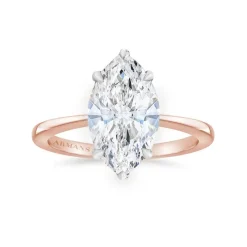 Tapered Marquise Engagement Ring