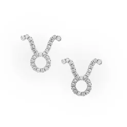 Taurus Diamond Zodiac Studs