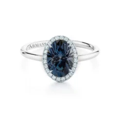 Teal Sapphire Kristina Engagement Ring