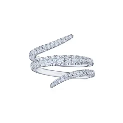 Three Tier Diamond Wrap Ring