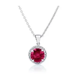 Tourmaline White Diamond Halo