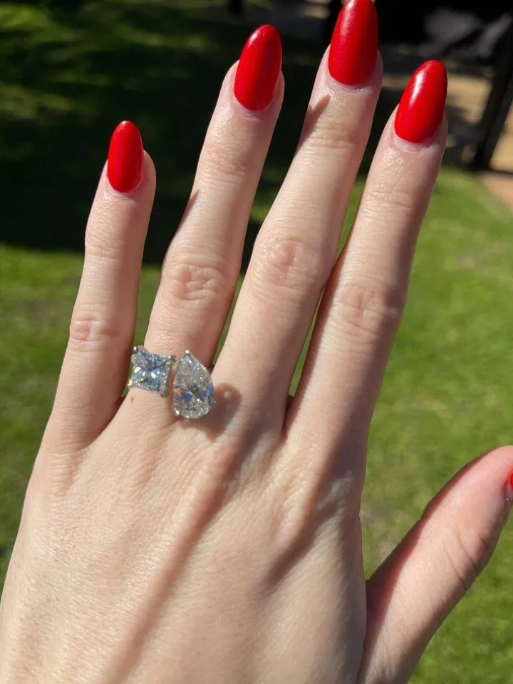 Twin Flame Two Stone Engagement Ring