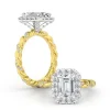 Twist of Fate Emerald Engagement Ring