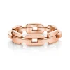 Unisex Solid Gold Chain Link Ring