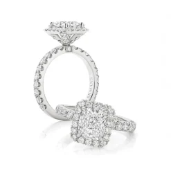 Valeria Cushion Lab Grown Engagement Ring
