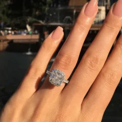 Valeria Cushion Lab Grown Engagement Ring