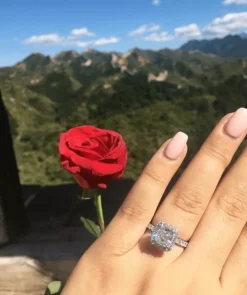 Valeria Cushion Lab Grown Engagement Ring