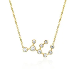Virgo Diamond Constellation Necklace