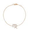 Virgo Diamond Zodiac Bracelet