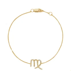 Virgo Diamond Zodiac Bracelet