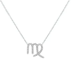 Virgo Diamond Zodiac Necklace