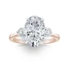 Whitney Three Stone Lab Grown Engagement Ring